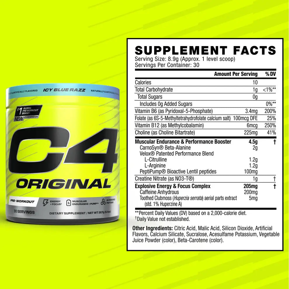 Imported C4 Original Pre-Workout India | Authentic Cellucor C4
