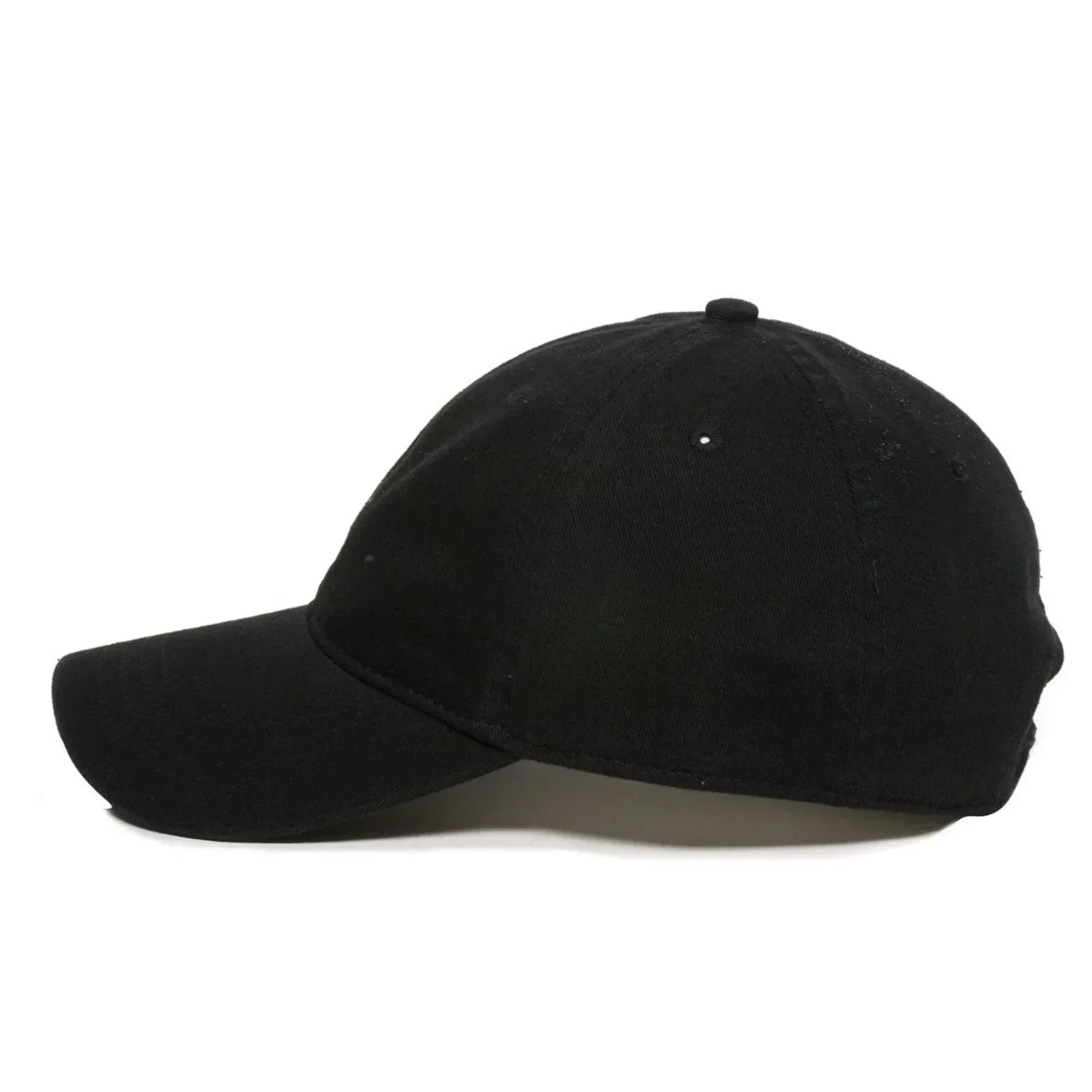 Black Embroidered Pizza Hat