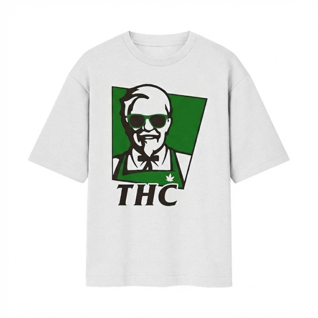 THC Graphic Oversized T-Shirt for Men & Women | Unisex Streetwear Tee