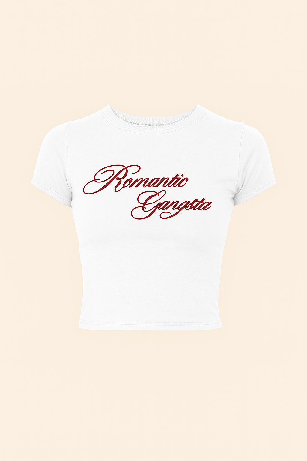 Romantic Gangsta Baby Tee for Women | Crop Top