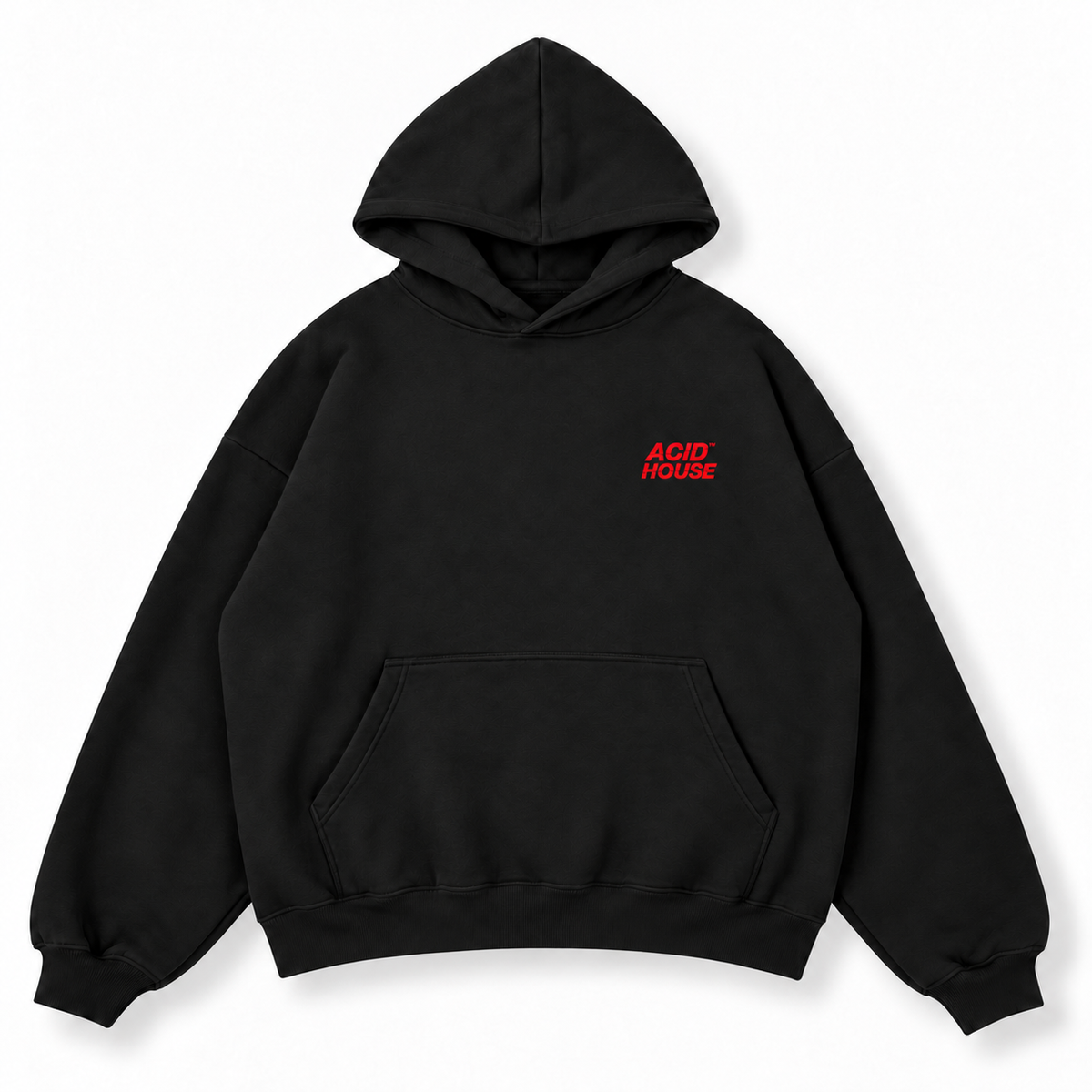 Find Your Fire black oversized unisex hoodie front – Acid House