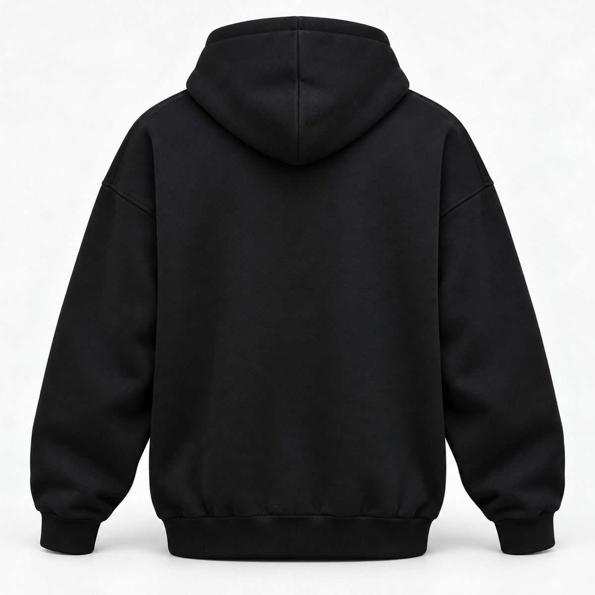 Acid House LA Los Angeles black oversized unisex hoodie back