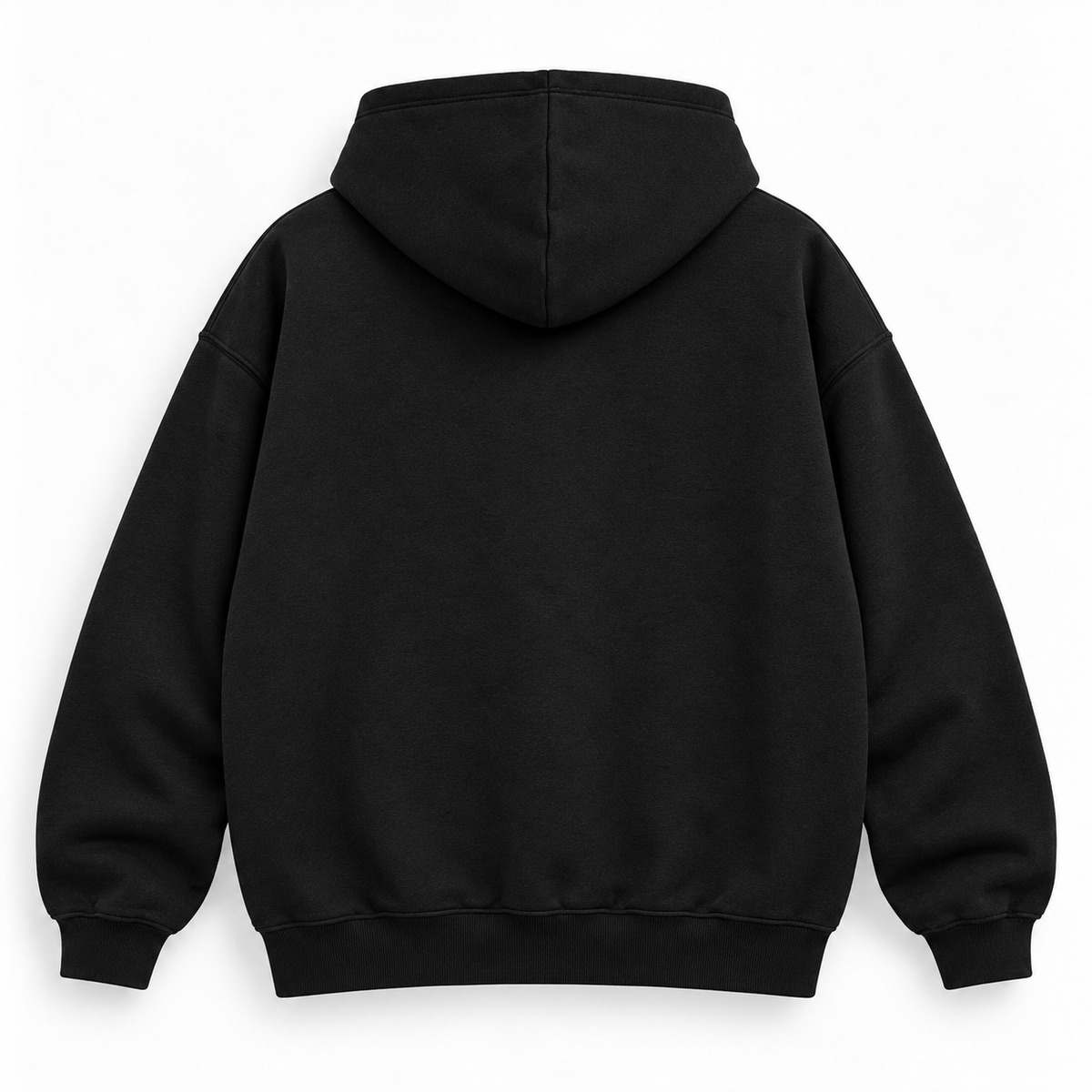 Acid House New Jersey Vintage black oversized unisex hoodie – plain back