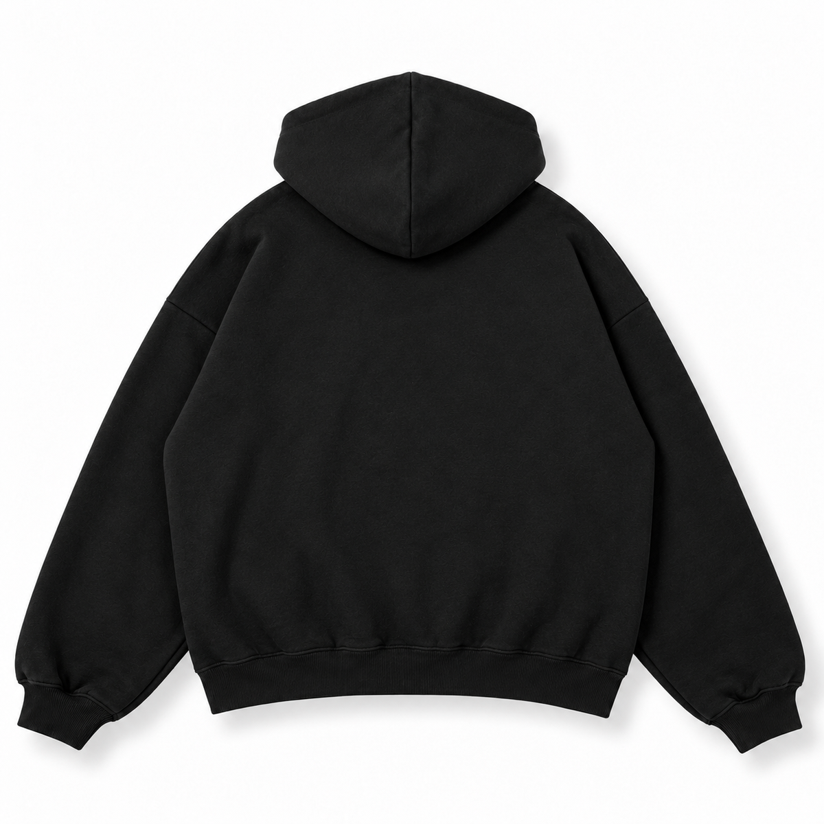 NYC Trust black oversized unisex hoodie plain-back – Acid House