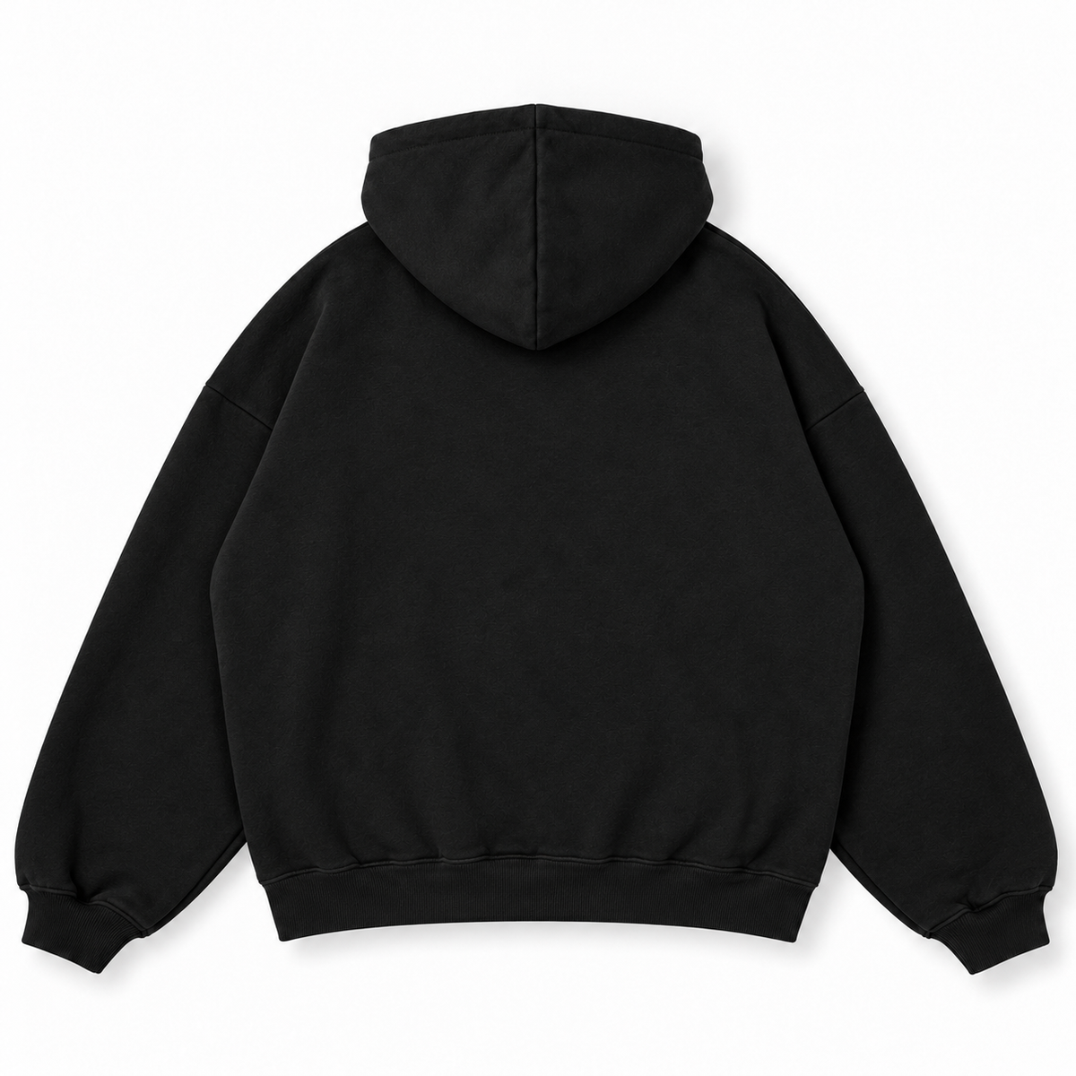 Acid House red LA Los Angeles black oversized unisex hoodie back