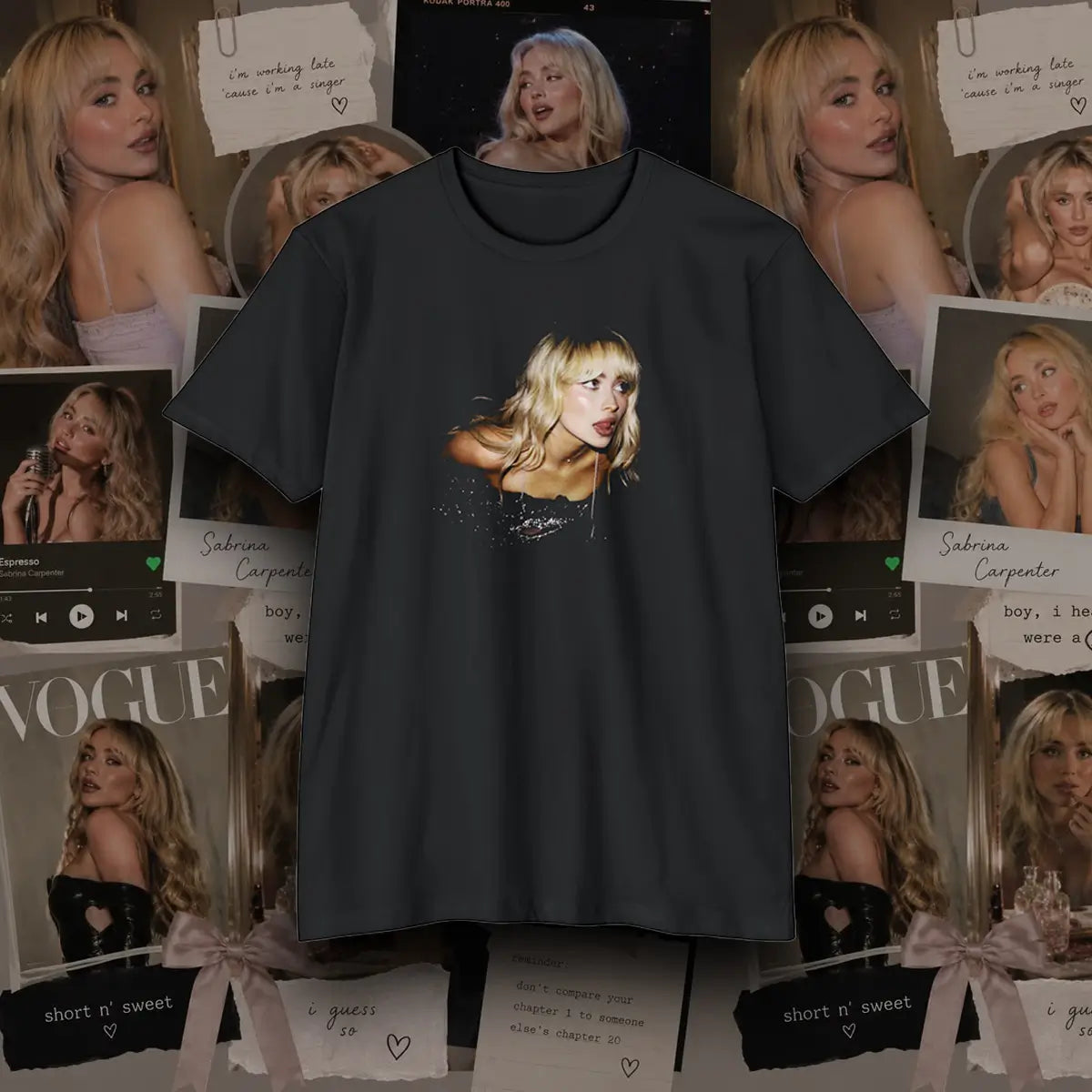 Sabrina Carpenter Graphic T-Shirt for Women & Fans
