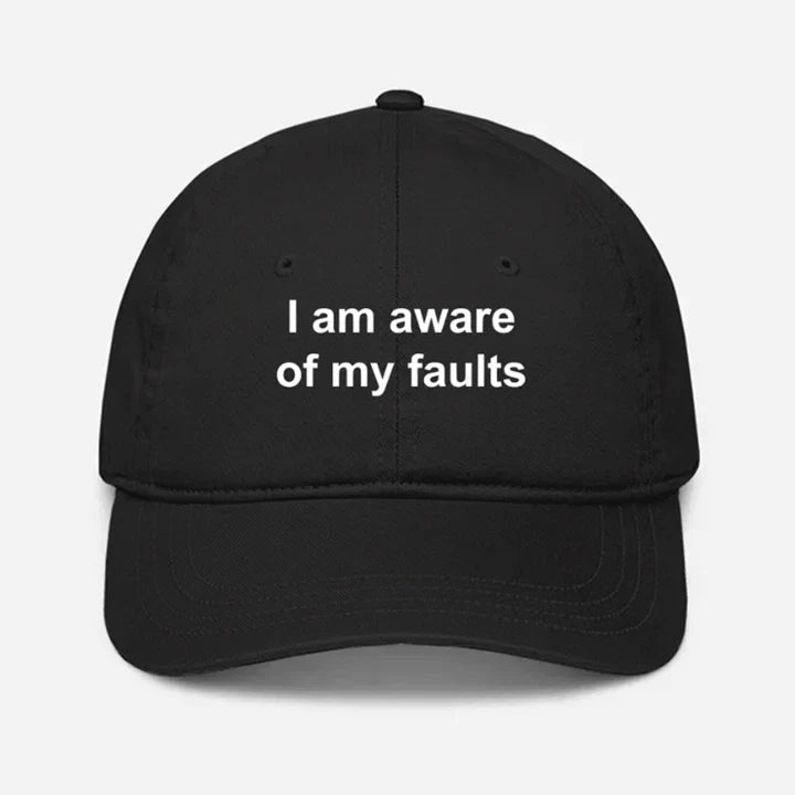Aware Of My Faults Cap – Gen Z Aesthetic Baseball Hat - Acid House™ (formerly Zyra Drip)