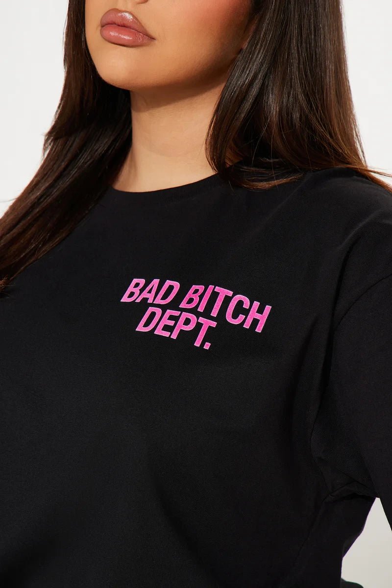 Bad Bitch Club™ Regular Fit T-shirt – Black - Acid House™