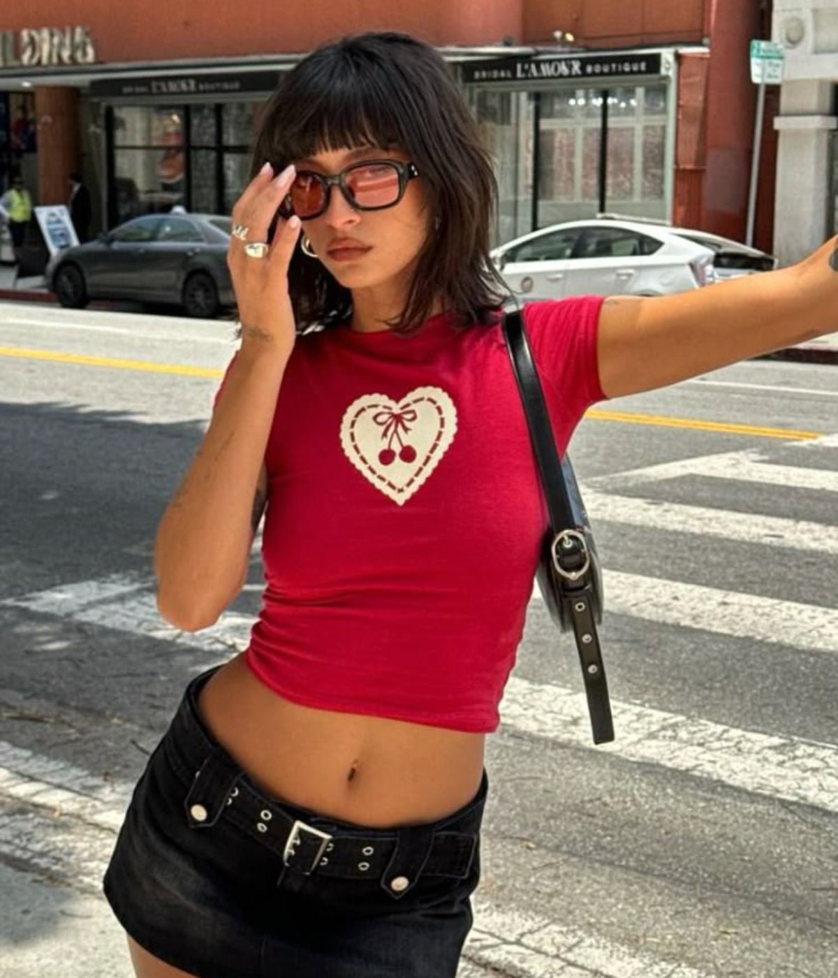 Belta Red Baby Tee – Where Streetwear Meets Bold Girl Energy - Acid House™ (formerly Zyra Drip)