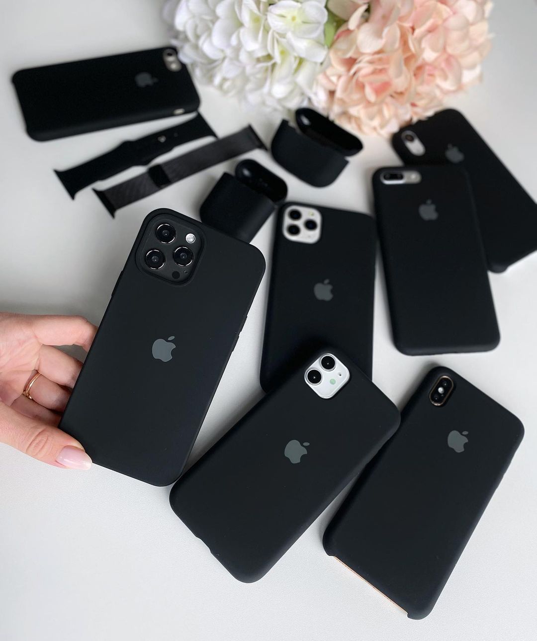 Black iPhone Silicone Case – Premium Soft Touch Cover | Zyra Drip™ - Acid House™ (formerly Zyra Drip)