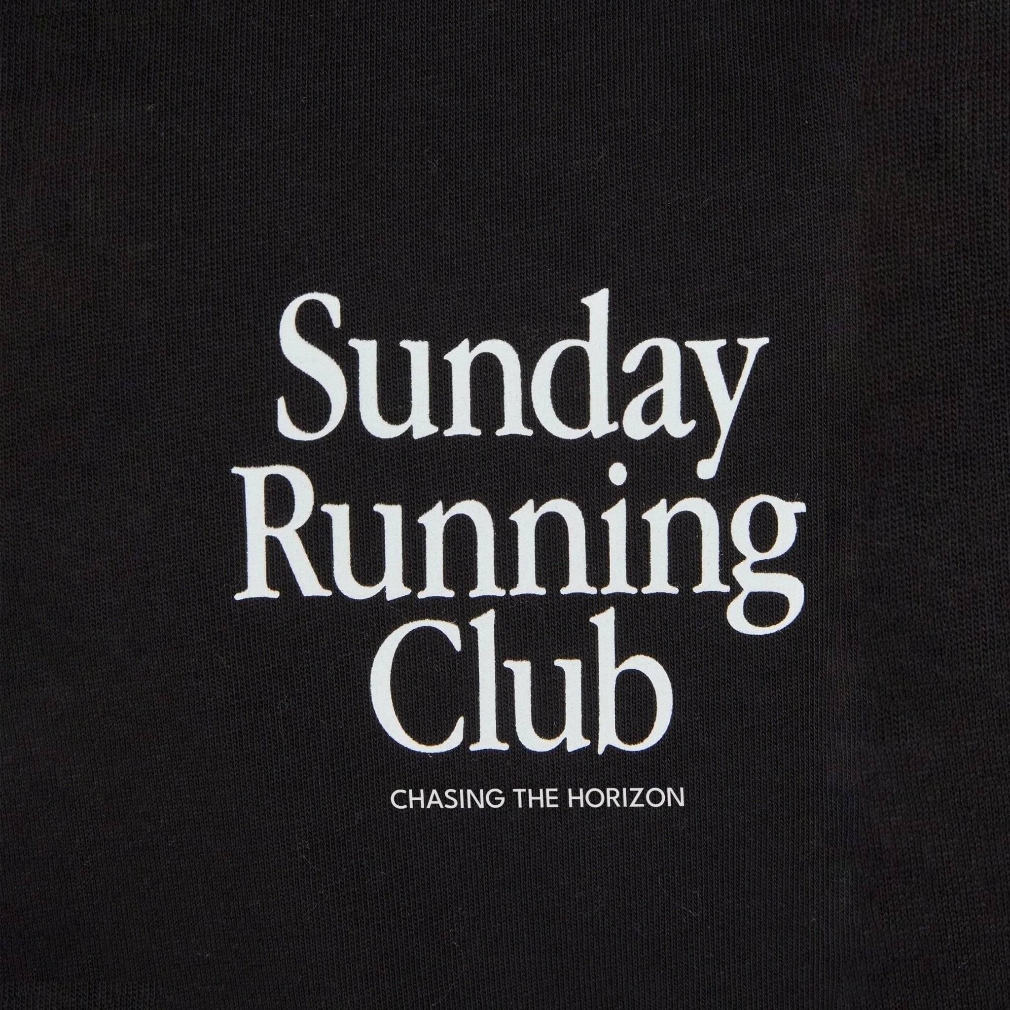 Black Oversized Graphic Tee for Men & Women – Sunday Running Club T-Shirt - Acid House™ (formerly Zyra Drip)