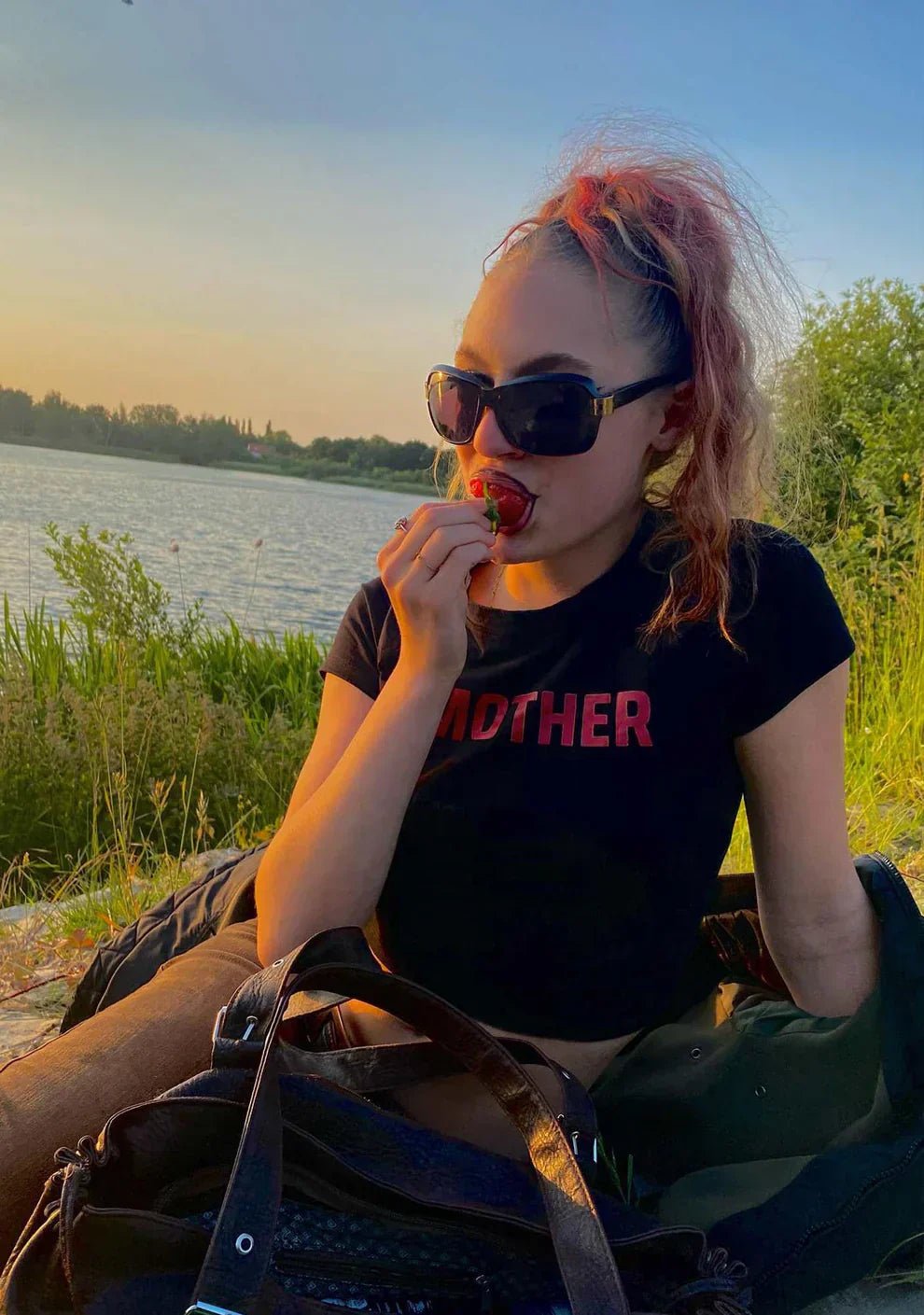 Bold Statement Baby Tee – Black Crop Top for Women - Acid House™ (formerly Zyra Drip)