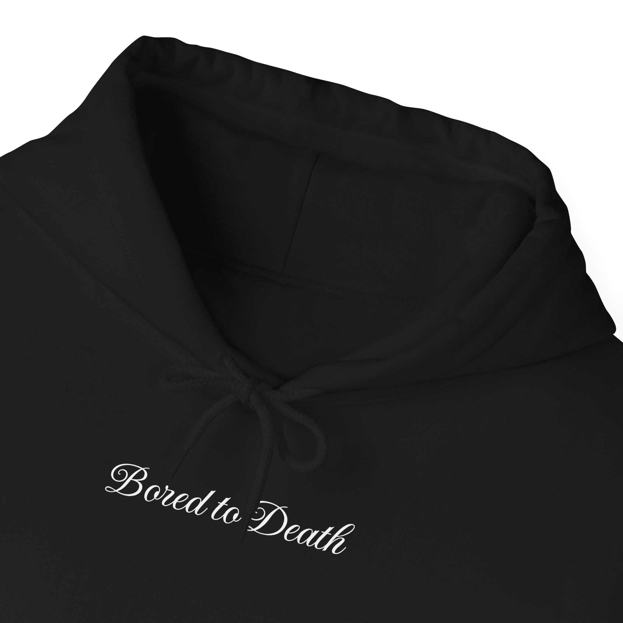 Bored to Death Oversized Black Hoodie - Unisex Urban Pullover Hoodie - Acid House™ (formerly Zyra Drip)