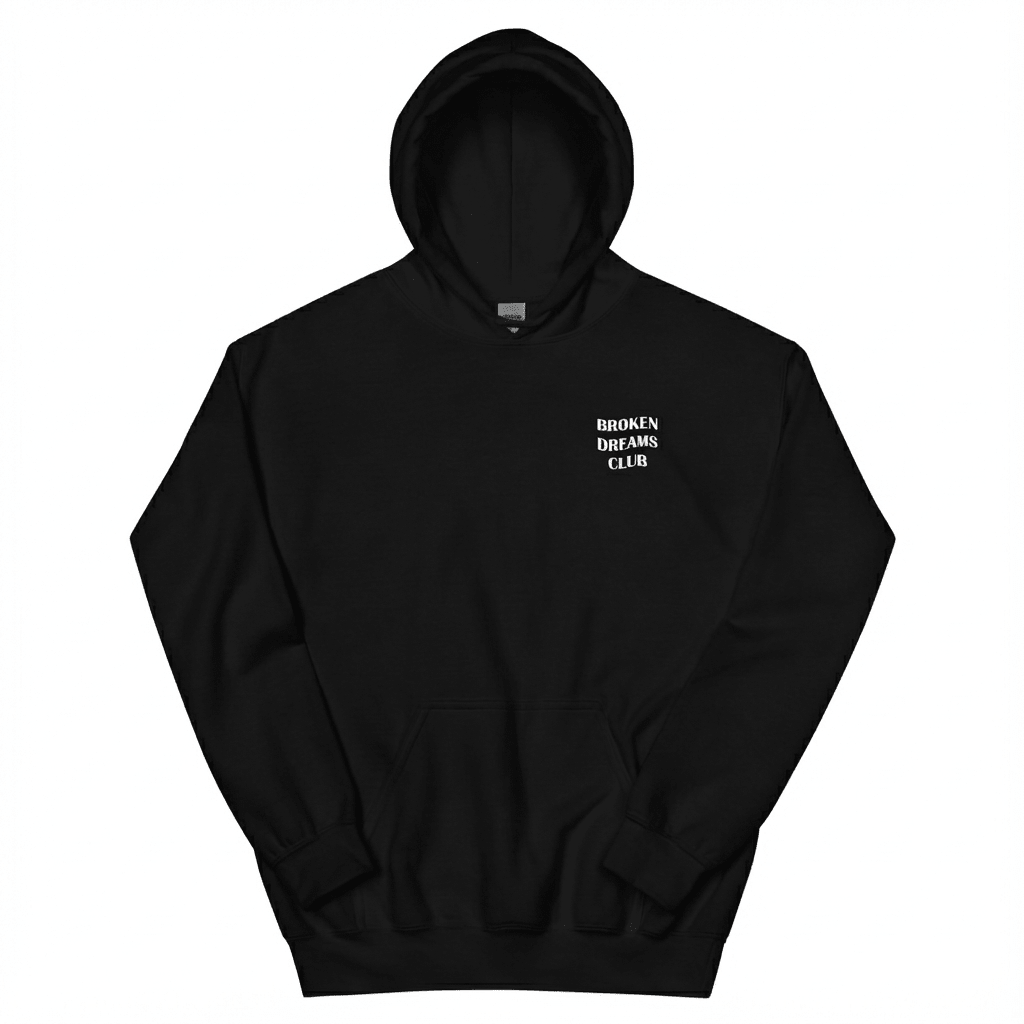 Broken Dreams Club Black Oversized Hoodie for Men & Women | Premium Cotton Streetwear Sweatshirt - Acid House™ (formerly Zyra Drip)
