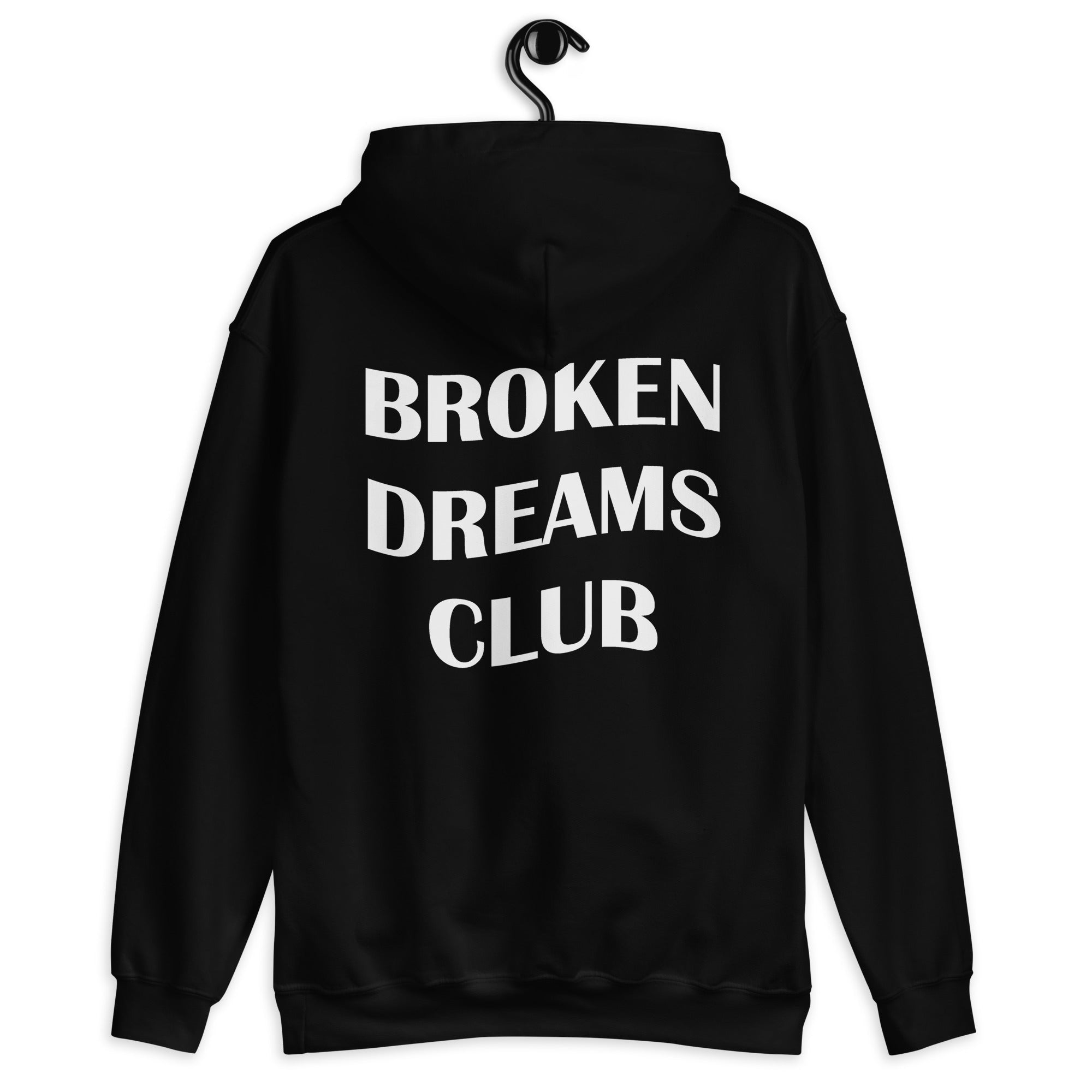 Broken Dreams Club Black Oversized Hoodie for Men & Women | Premium Cotton Streetwear Sweatshirt - Acid House™ (formerly Zyra Drip)