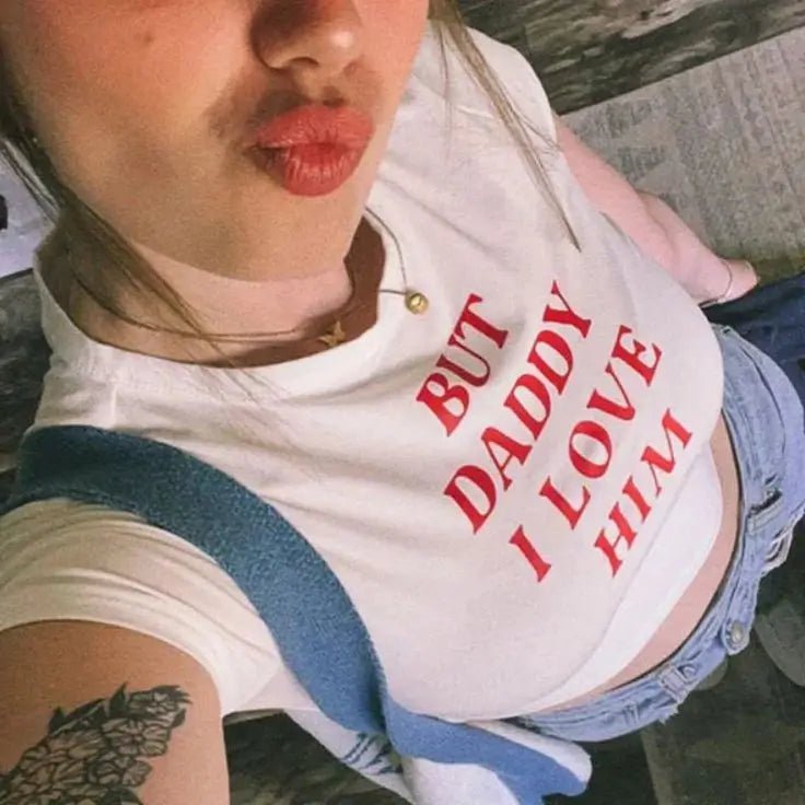 But Daddy I Love Him – Baby Tee for the Heartbreak Era - Acid House™ (formerly Zyra Drip)