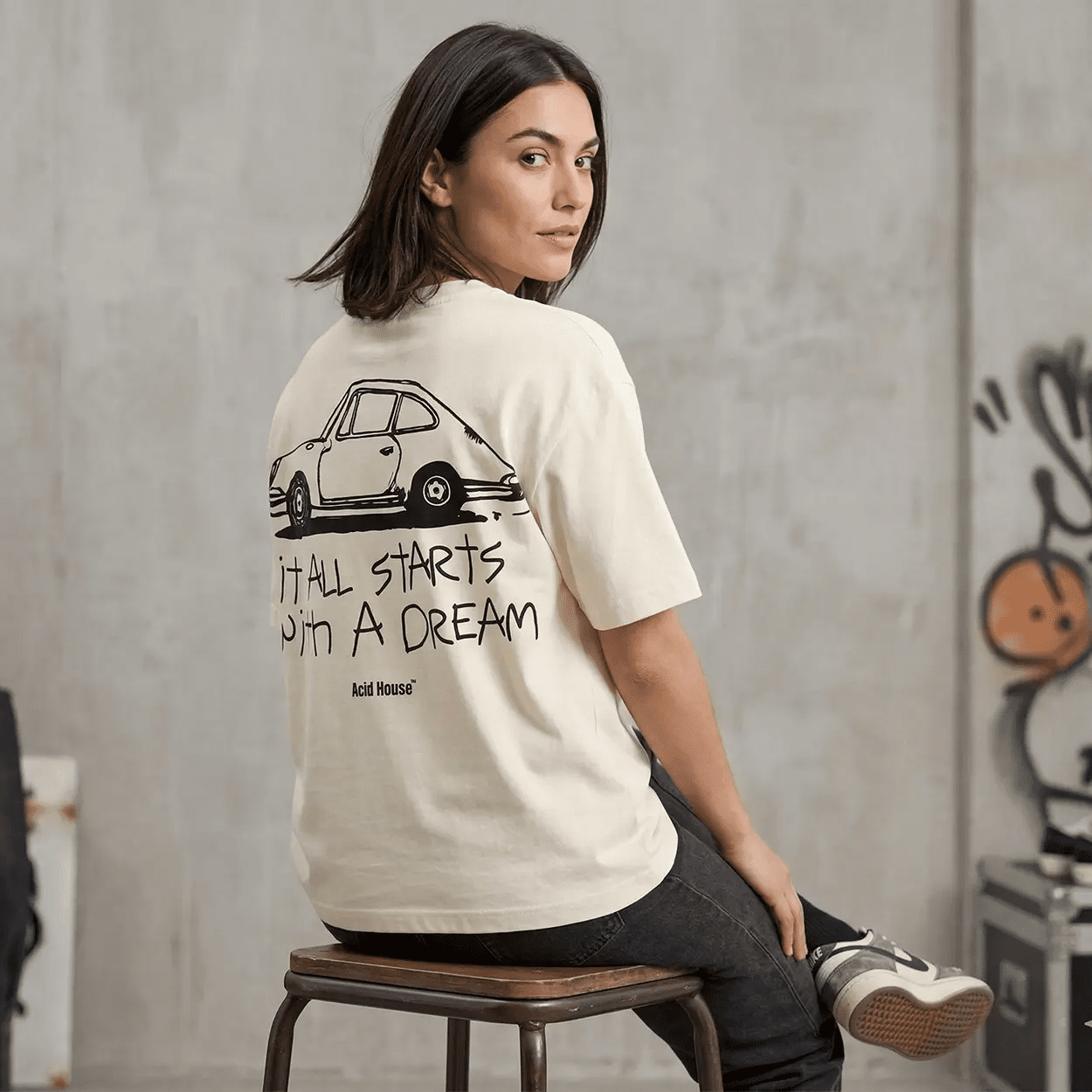 Classic Car Enthusiast Tee | "Starts With A Dream" | Acid House - Acid House™