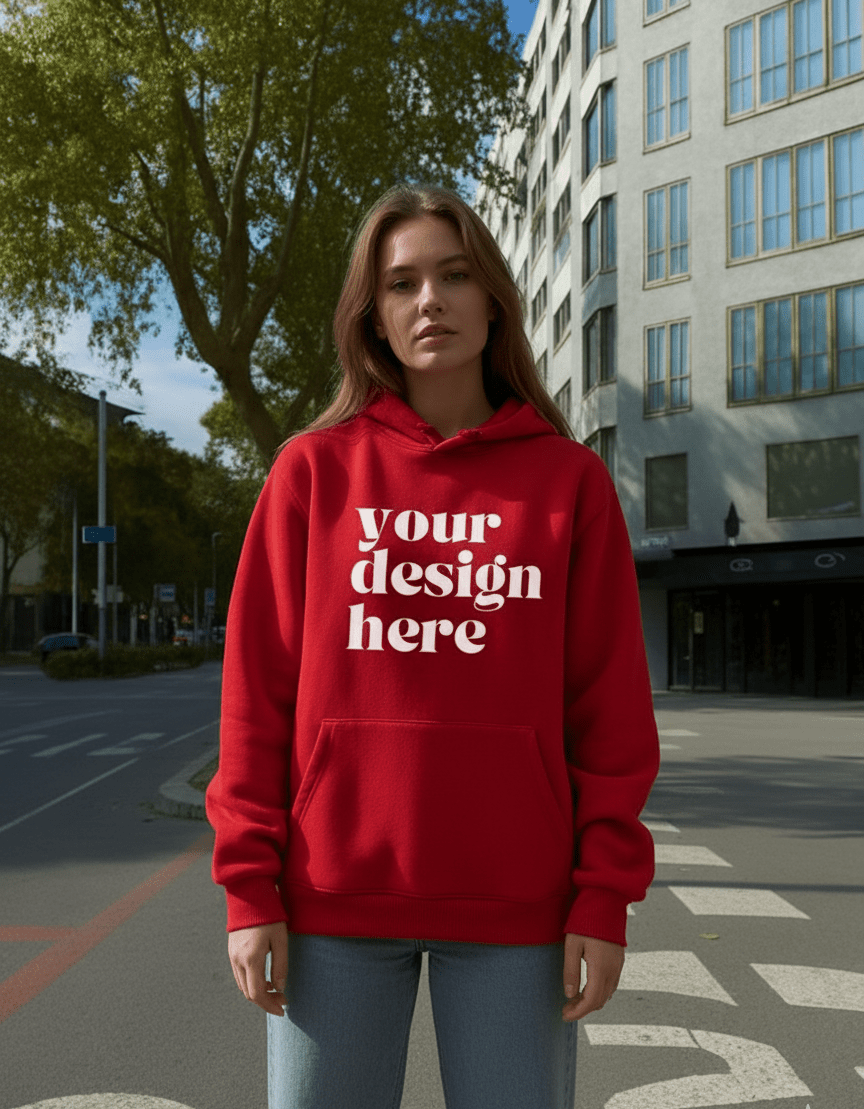 Custom Back Print Hoodie | Red, Black, White, Navy, Maroon - Acid House™ (formerly Zyra Drip)