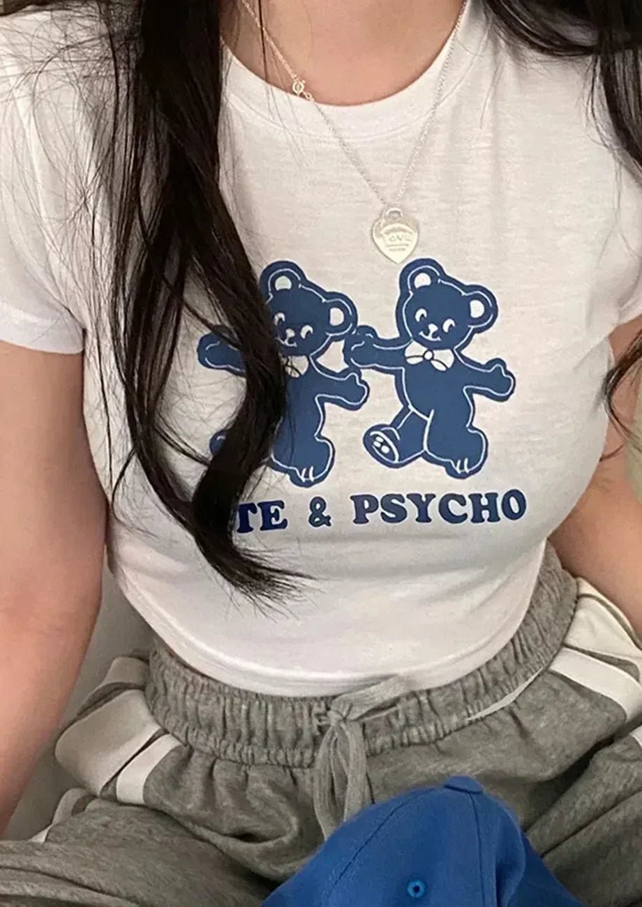 Cute and Psycho Baby Tee | Crop Top - Acid House™ (formerly Zyra Drip)