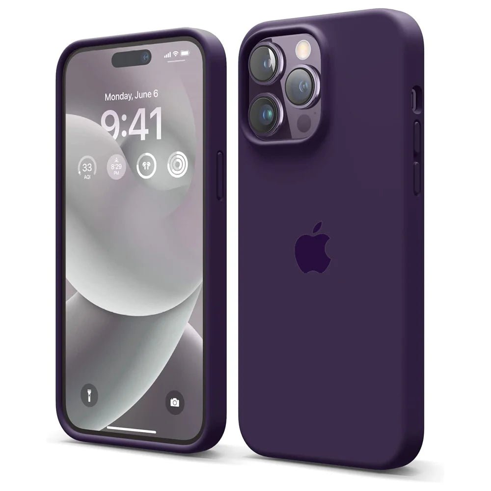 Dark Purple iPhone Silicone Case – Slim Soft Touch Cover | Zyra Drip™ - Acid House™ (formerly Zyra Drip)