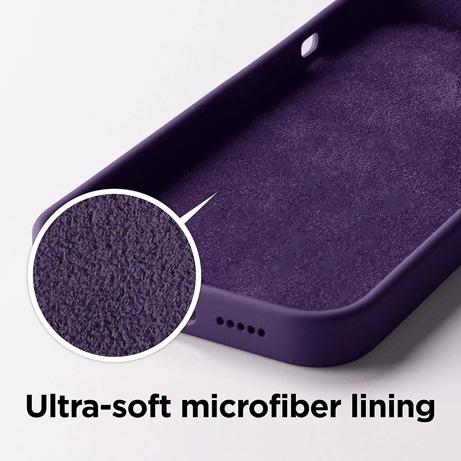 Dark Purple iPhone Silicone Case – Slim Soft Touch Cover | Zyra Drip™ - Acid House™ (formerly Zyra Drip)