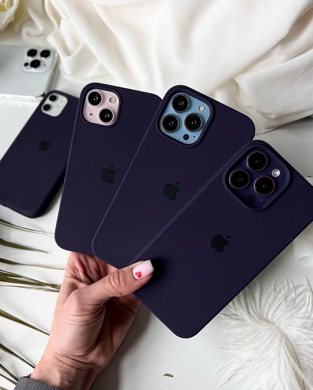 Deep Purple iPhone Silicone Cover – Soft Touch, Anti - Slip & Stylish Protection - Acid House™ (formerly Zyra Drip)