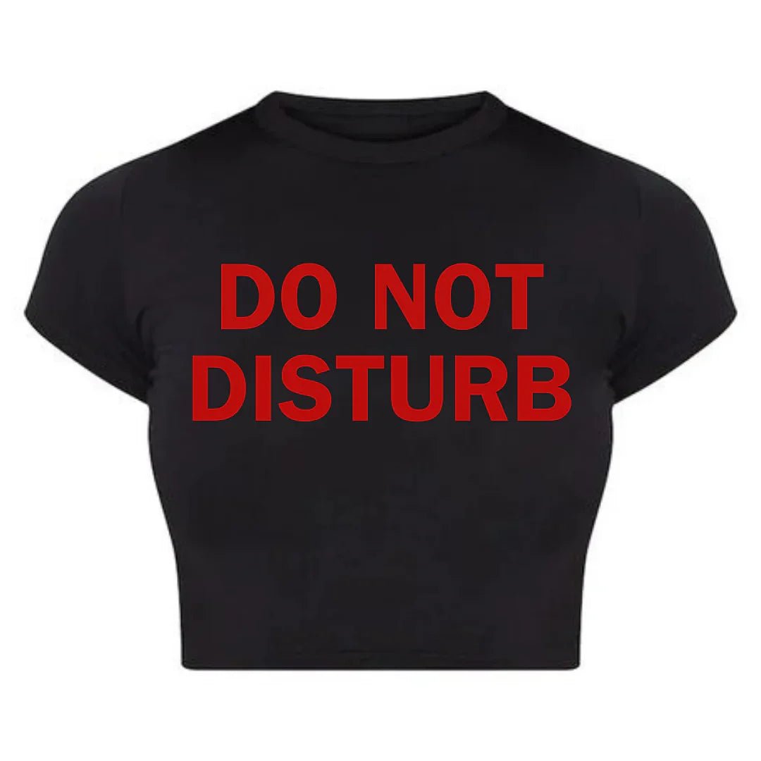 DO NOT DISTURB Baby Tee Crop Top for Women - Acid House™ (formerly Zyra Drip)