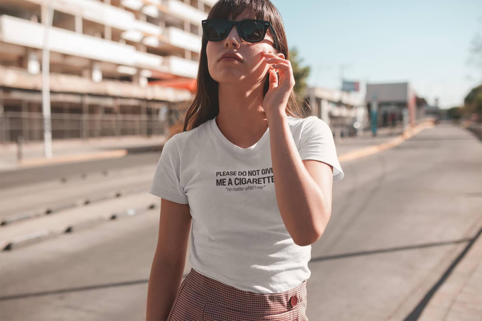 Do Not Give Me a Cigarette No Matter What I Say Baby Tee | Crop Top - Acid House™ (formerly Zyra Drip)