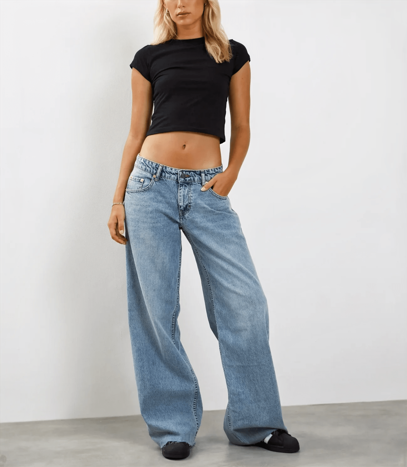 Essential Black Baby Tee | Slim - Fit Crop Top - Acid House™ (formerly Zyra Drip)