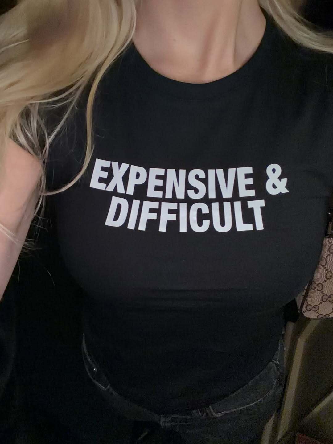 Expensive & Difficult Baby Tee Crop Top for Women | Statement Graphic Tee – Zyra Drip - Acid House™ (formerly Zyra Drip)