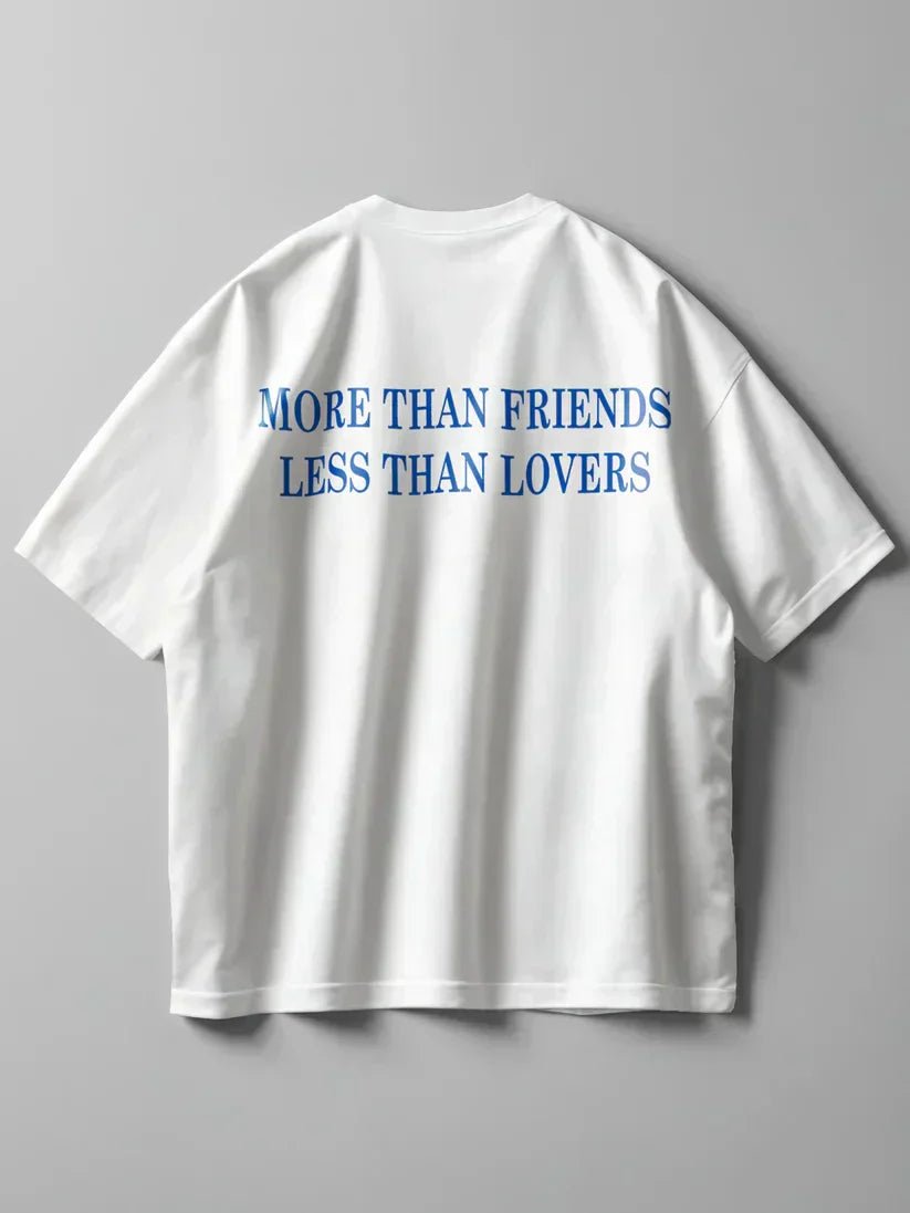 Friends or Lovers? Oversized T-Shirt – White Edition - Acid House™ (formerly Zyra Drip)