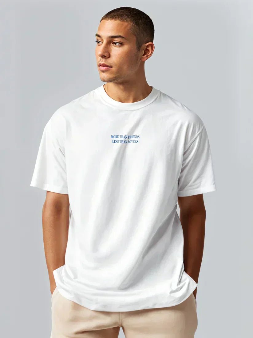 Friends or Lovers? Oversized T-Shirt – White Edition - Acid House™ (formerly Zyra Drip)