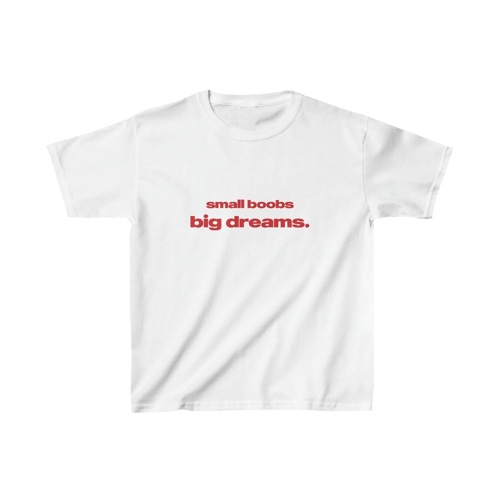 Graphic Tee for Women - Dreams T-Shirt | White & Red Sassy Crop T-Shirt - Acid House™ (formerly Zyra Drip)