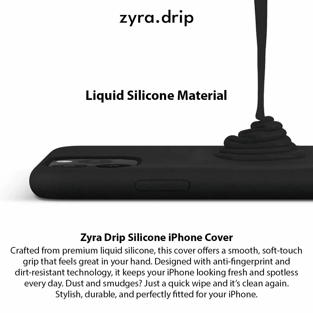 Green iPhone Silicone Cover – Soft Touch, Anti - Slip & Stylish Protection - Acid House™ (formerly Zyra Drip)