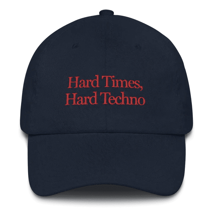 Hard Techno Cap in White – Streetwear Rave Hat - Acid House™ (formerly Zyra Drip)
