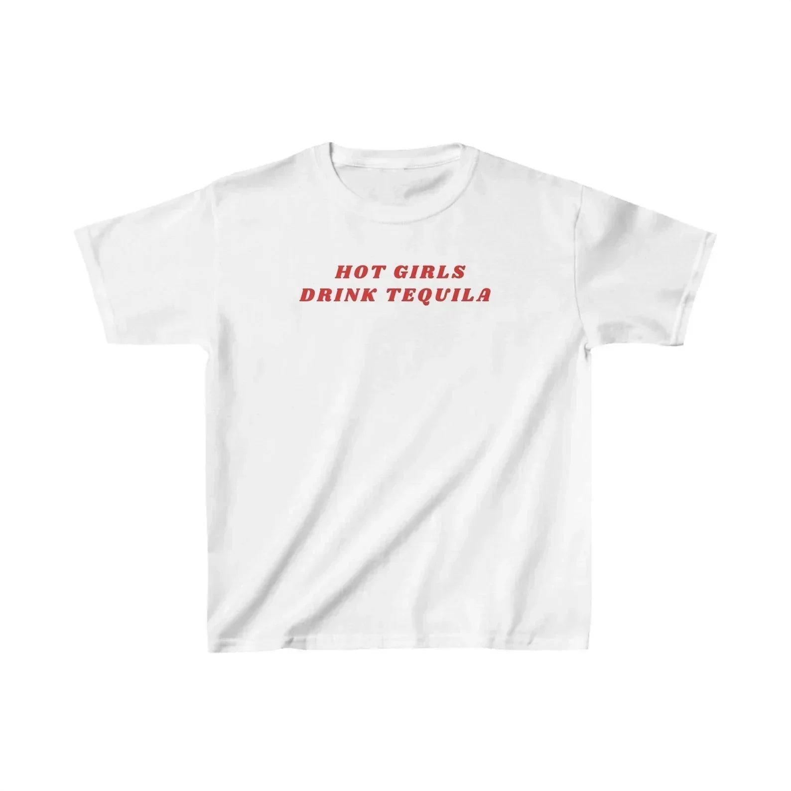 Hot Girls Drink Tequila Baby Tee – Women’s Crop Top - Acid House™ (formerly Zyra Drip)