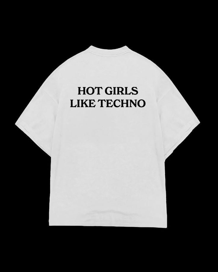 Hot Girls Like Techno Regular Fit T-shirt – Trendy Festival Rave Tee for Women - Acid House™