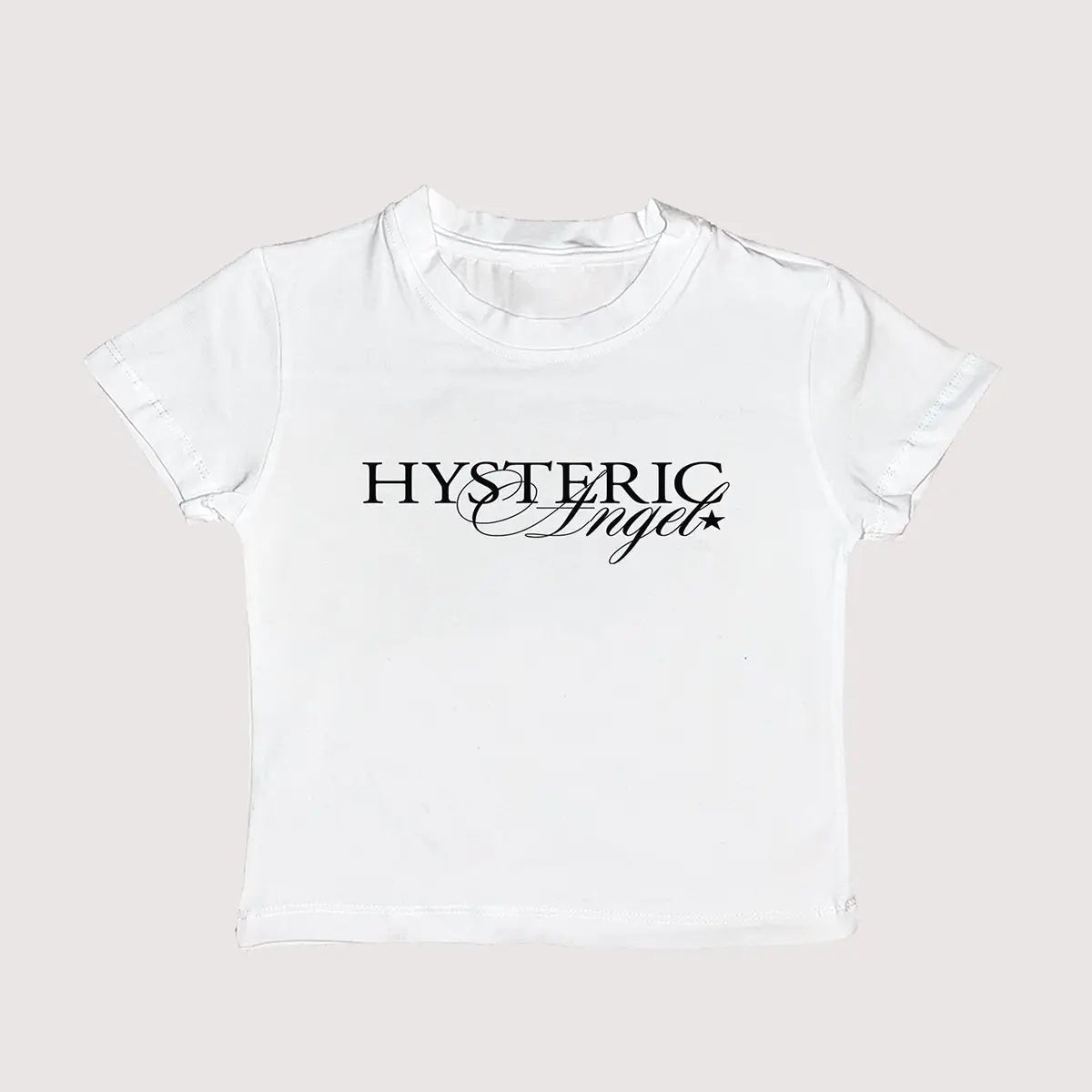 Hysteric Angel Baby Tee | Aesthetic Graphic Crop Top for Women - Acid House™ (formerly Zyra Drip)