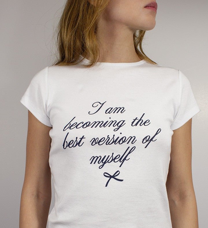 I Am Becoming Best Version Baby Tee | Crop Top - Acid House™ (formerly Zyra Drip)