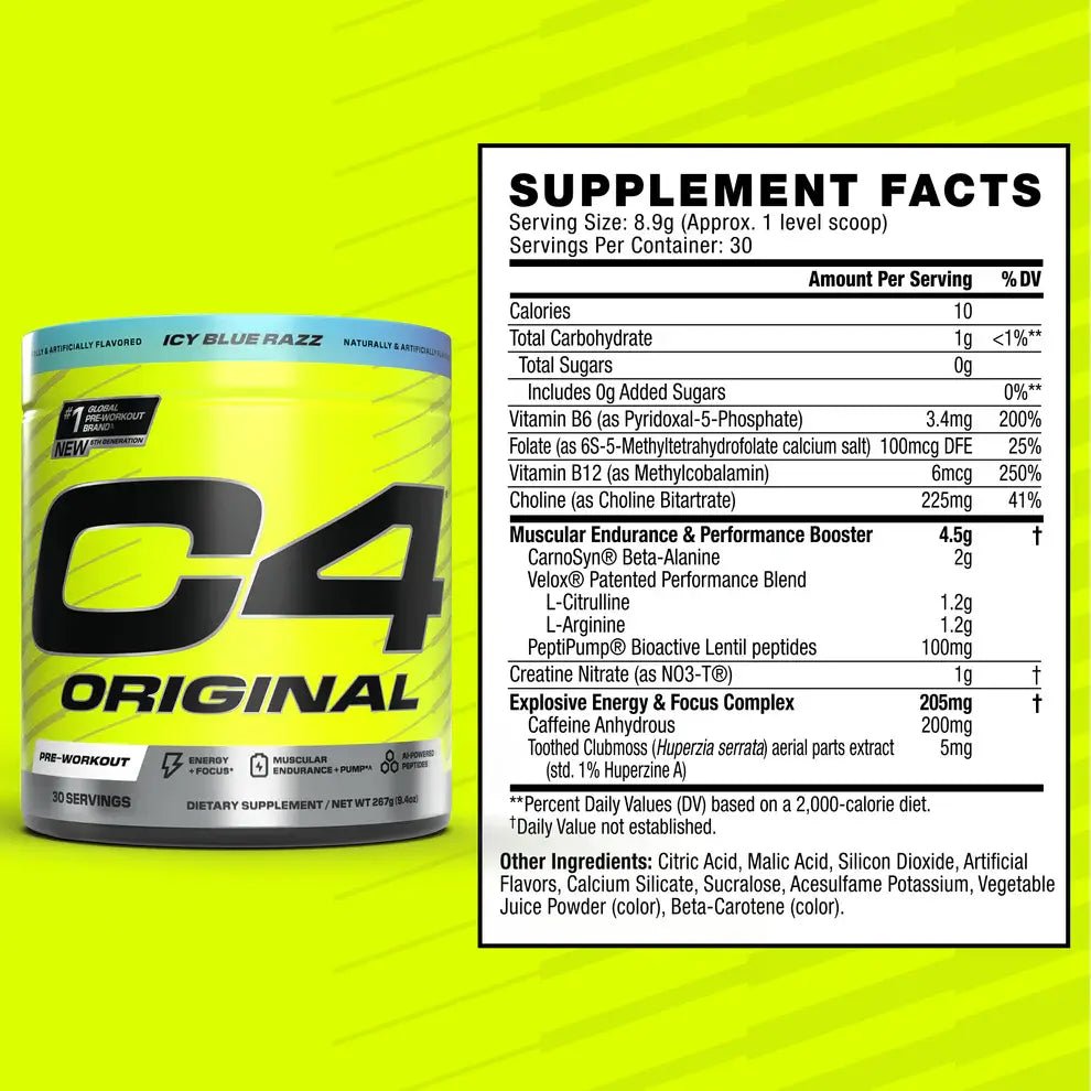 Imported C4 Original Pre - Workout India | Authentic Cellucor C4 - Acid House™ (formerly Zyra Drip)