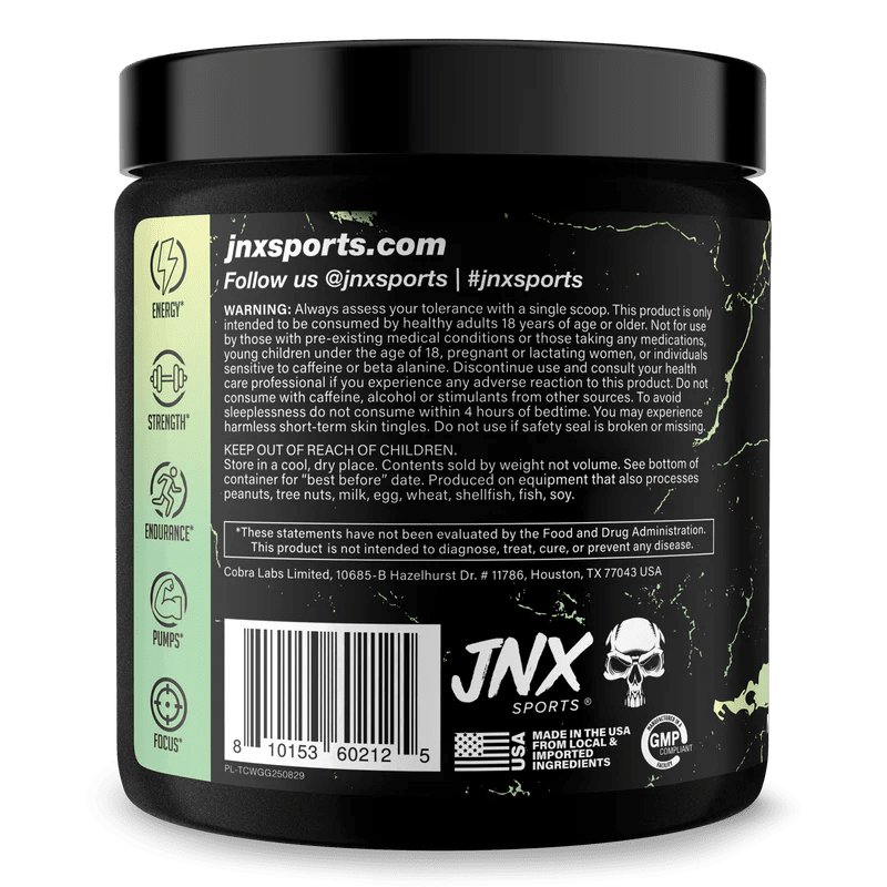JNX Sports The Curse Pre - Workout Powder – Sweet Melon | Energy & Focus Formula with Creatine, L - Citrulline, Beta Alanine & Caffeine | 50 Servings - Acid House™ (formerly Zyra Drip)