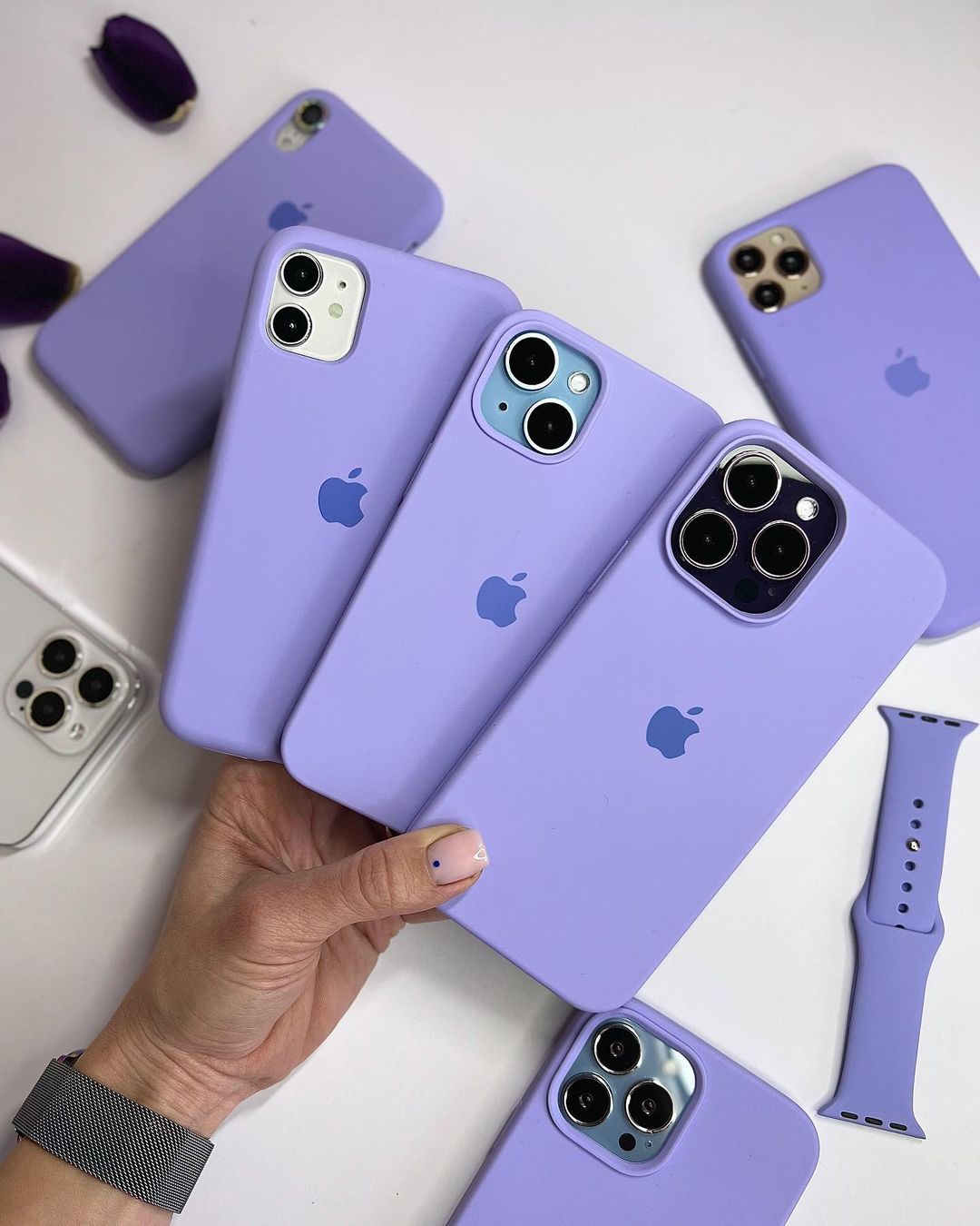 Light Purple iPhone Silicone Cover – Soft Touch, Anti - Slip & Stylish Protection - Acid House™ (formerly Zyra Drip)