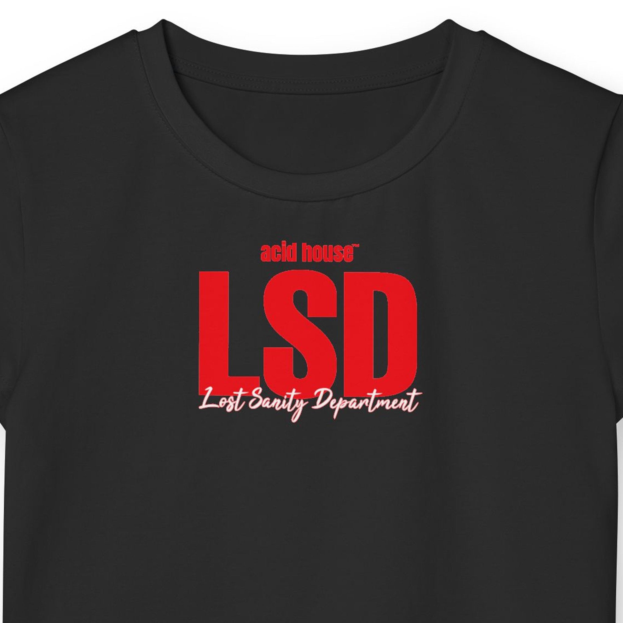 LSD Lost Sanity Department Crop Top – Acid House Baby Tee - Acid House™ (formerly Zyra Drip)