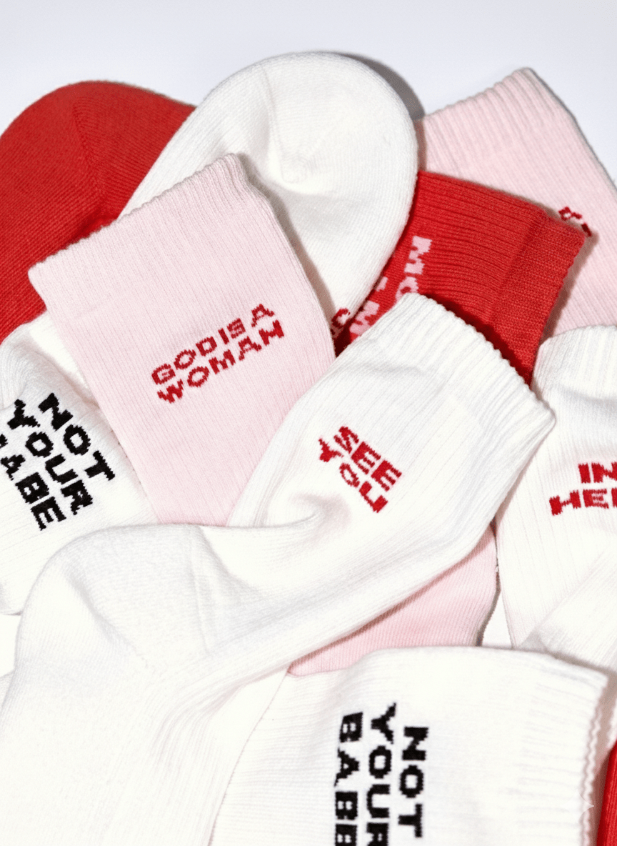 “Made in Heaven” White Socks - Acid House™ (formerly Zyra Drip)