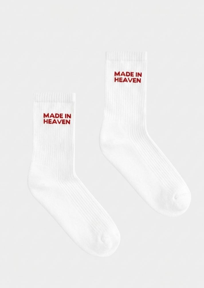 “Made in Heaven” White Socks - Acid House™ (formerly Zyra Drip)