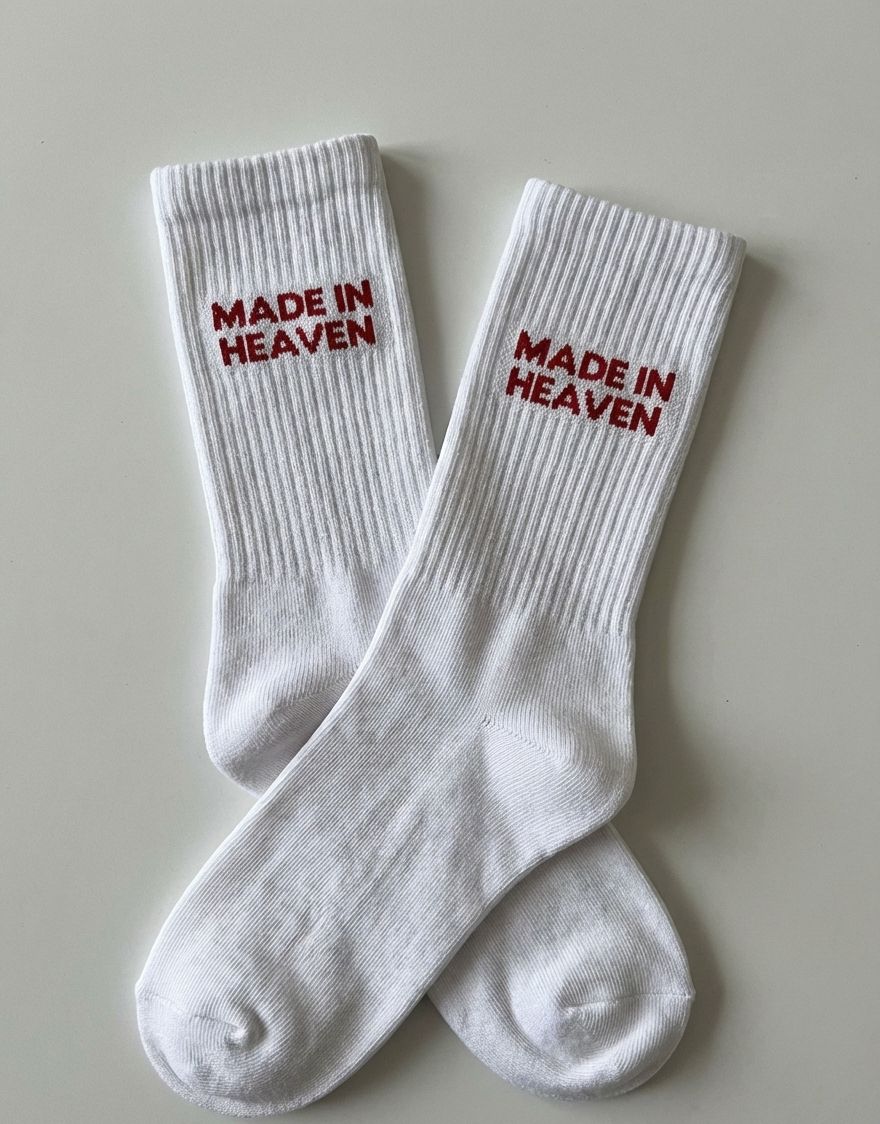 “Made in Heaven” White Socks - Acid House™ (formerly Zyra Drip)