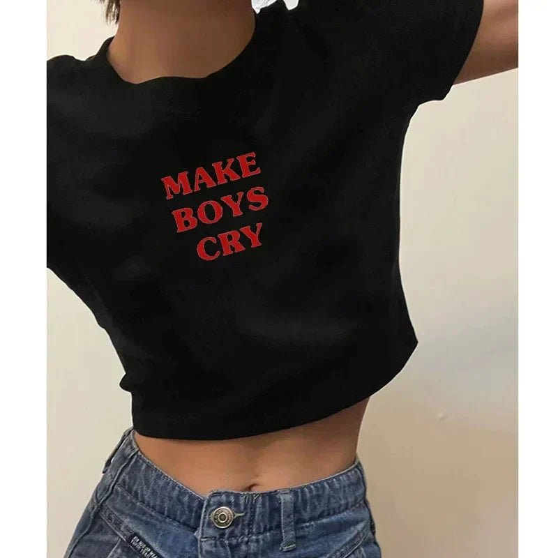 Make Boys Cry Baby Tee | Crop Top - Acid House™ (formerly Zyra Drip)