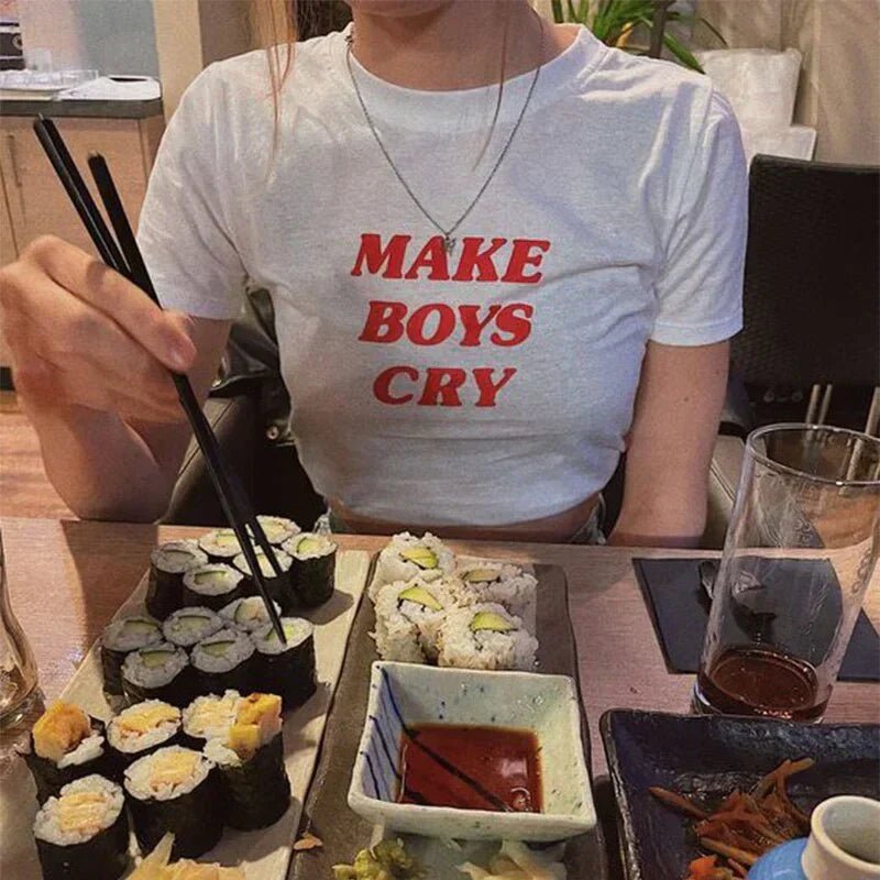 Make Boys Cry Baby Tee | Crop Top - Acid House™ (formerly Zyra Drip)