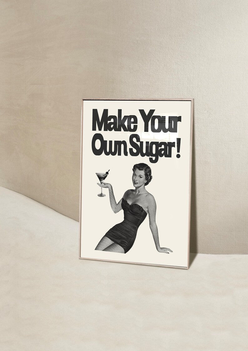 Make Your Own Sugar Poster | Wall Art - Acid House™ (formerly Zyra Drip)