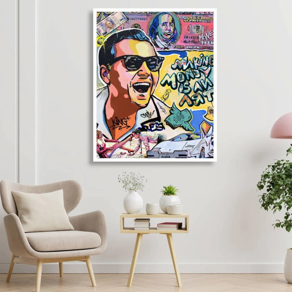 Making Money is an Art Wall Poster | Vibrant Graffiti Art Decor - Acid House™ (formerly Zyra Drip)